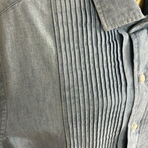 Ralph Lauren Chambray Tuxedo Shirt